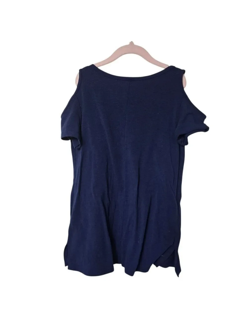 Justice I Don't Sweat I Shine Sequin Cold Shoulder Shirt Girls Size 8